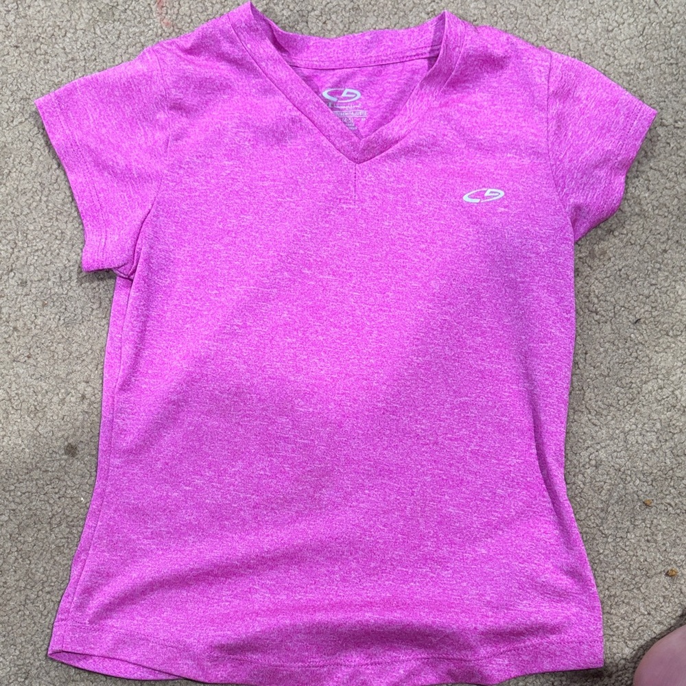 Girls V-Neck Athletic T-Shirt
